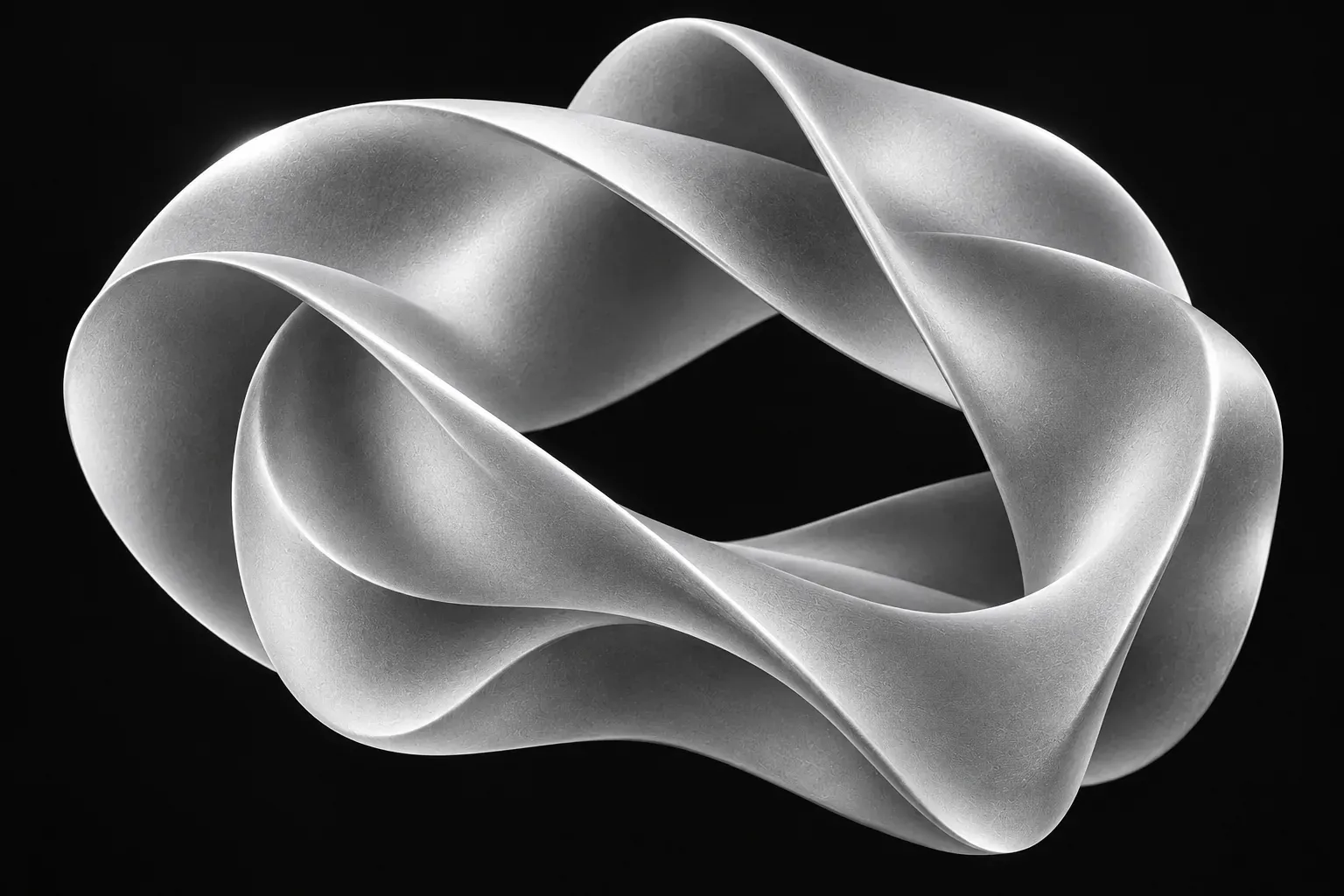 Monochrome sculptural artwork for the SHADOFINE concept.
